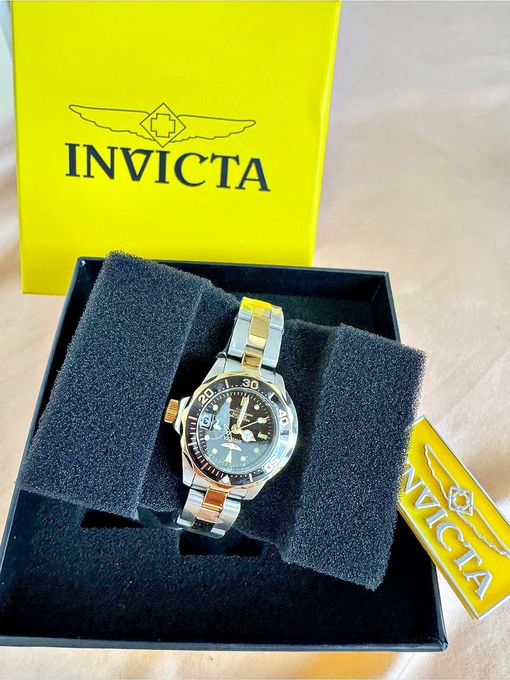 Invicta Pro Diver Women's Two-Tone Watch 8941 Gold & Silver
